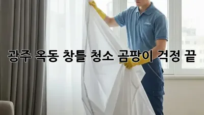 광주 옥동 창틀 청소, 곰팡이 걱정 끝!
